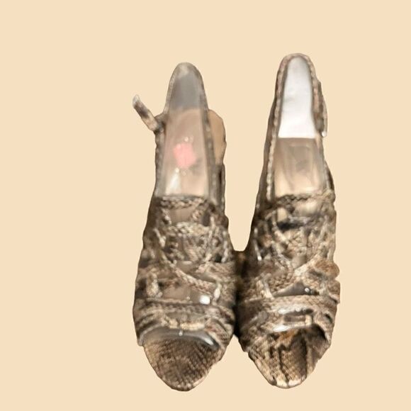 WORTHINGTON Brown/Tan 4” Slingback Heels / SZ: 9M / NWT in original box - Picture 4 of 12